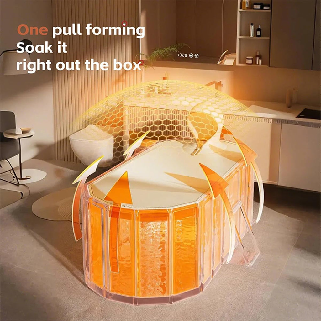 Household Sauna Bathtub, No Installation Required, Folding Bathtub