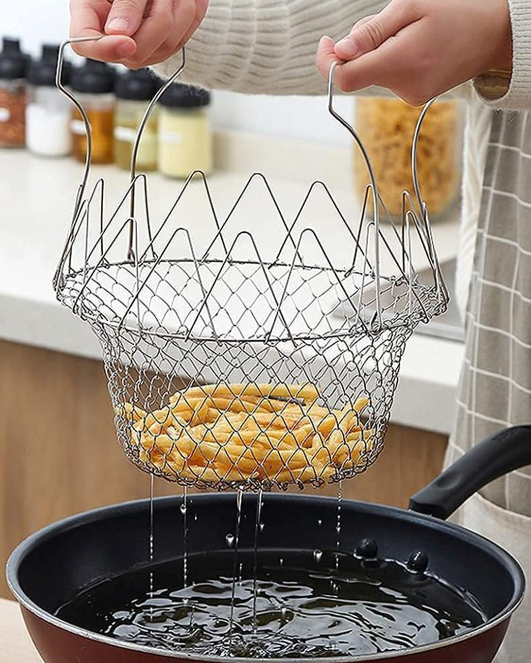 Stainless Steel Chef Fry Basket | Delivery: 2 to 3 business days | Limited stocks available | Hurry before Sold Out