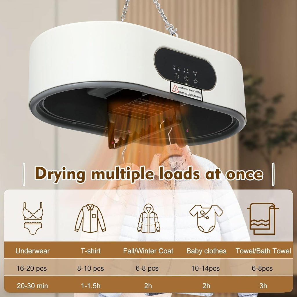 Portable Dryer, Portable Dryer Machine for Clothes Electric Clothes Drying