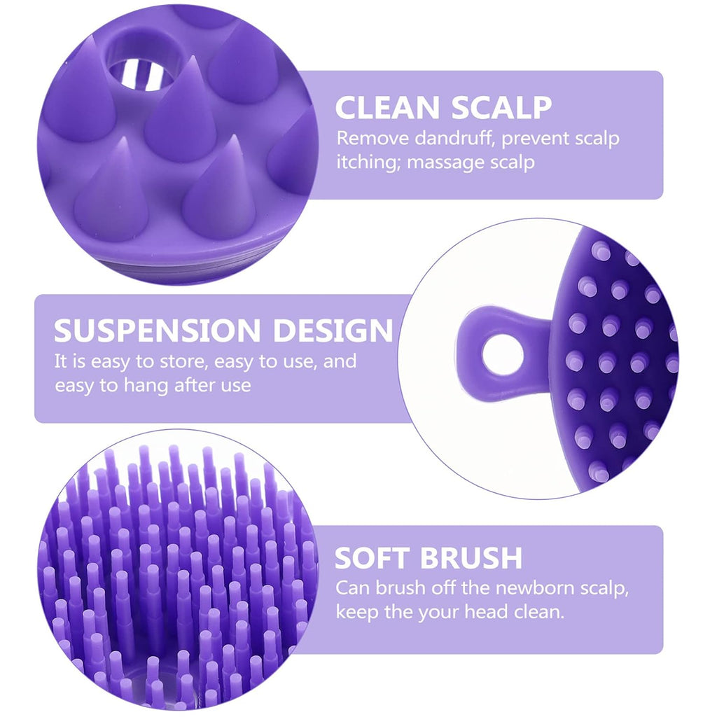 Silicone Shampoo Brush Bathing Accessory Body Brush Scrub Bath Tool