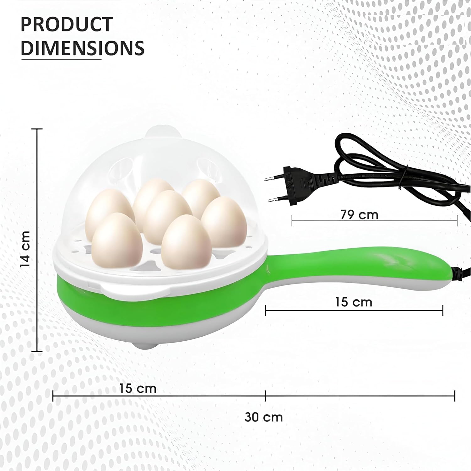 Multifunctional Egg Boiler, Boil Up To 7 Eggs, Mini Electric Egg Frying Pan