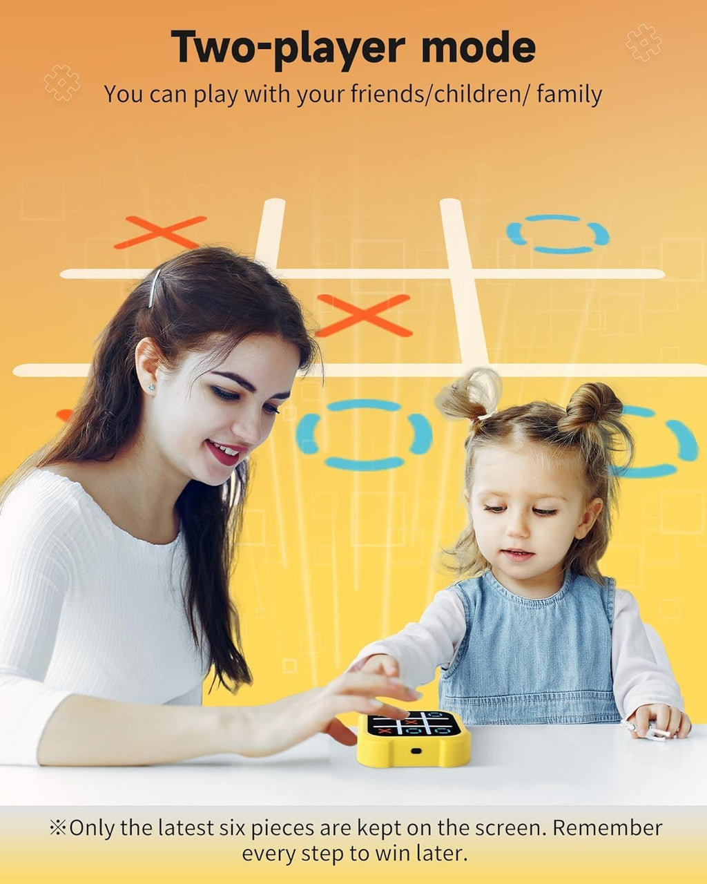 Tic Tac Toe Toy Board Games Tic Tac 4-in-1 Puzzle Game Console