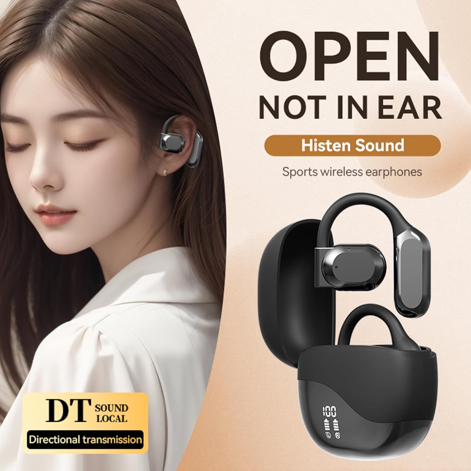 Translation Earbuds, Real-Time 3-in-1 Language Translator Device