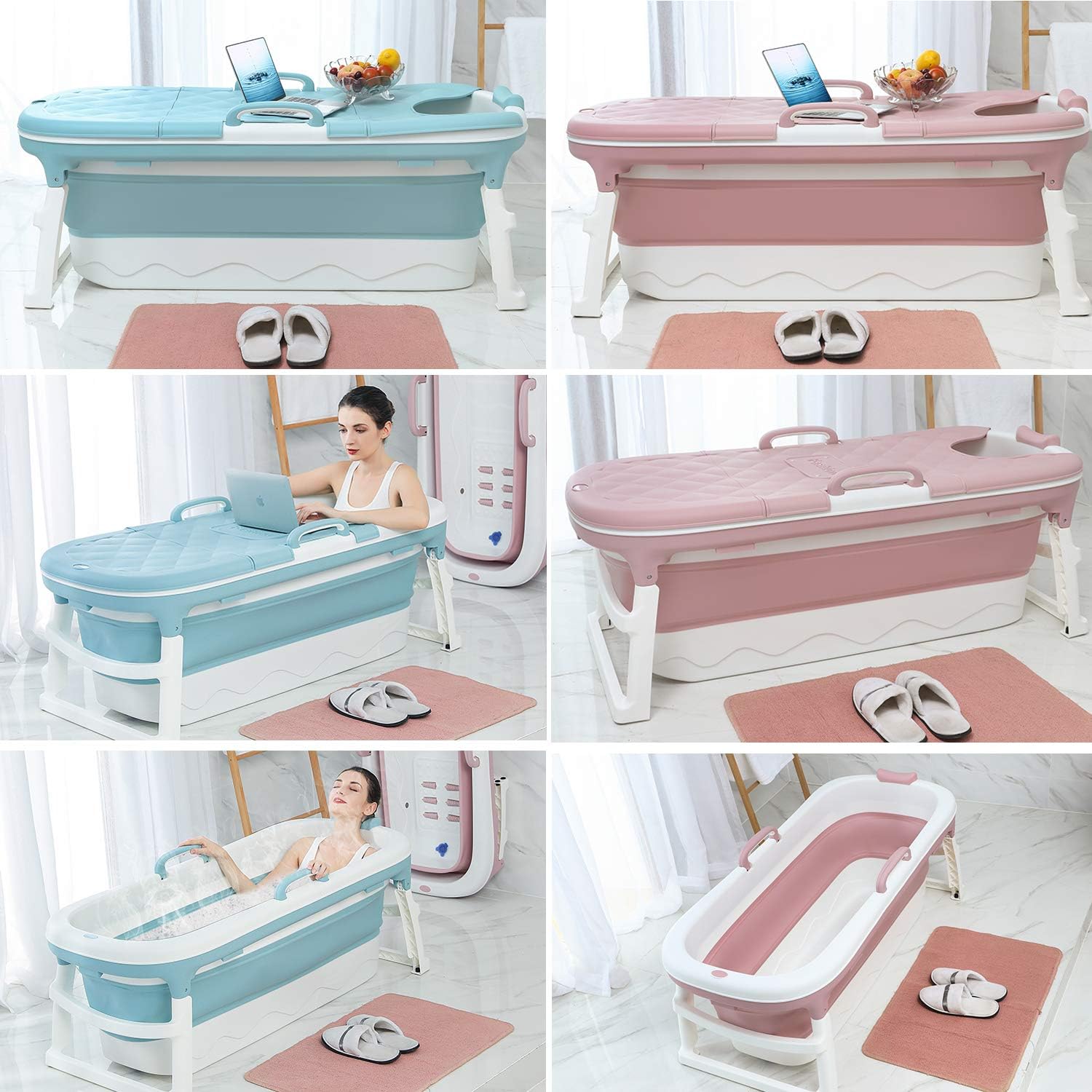 Portable Bathtub For Adults, Foldable Children Tub Household Bath Basin