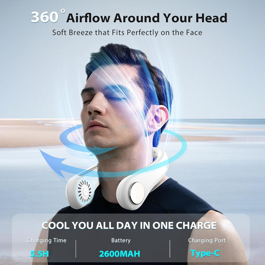 Portable Neck Fan Hands Free Bladeless Mini Fan | Limited stocks available