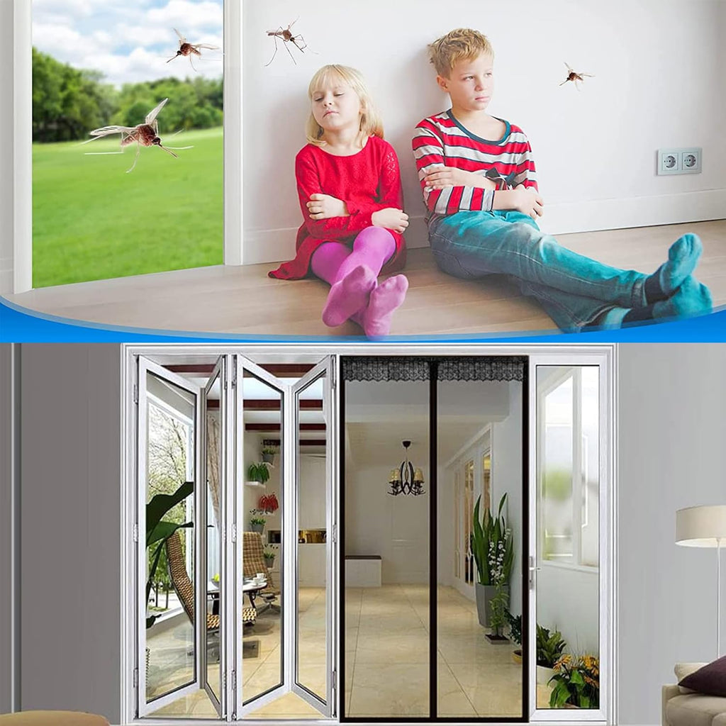 Magnetic Fly Screen Door, Heavy-Duty Anti Mosquito Mesh