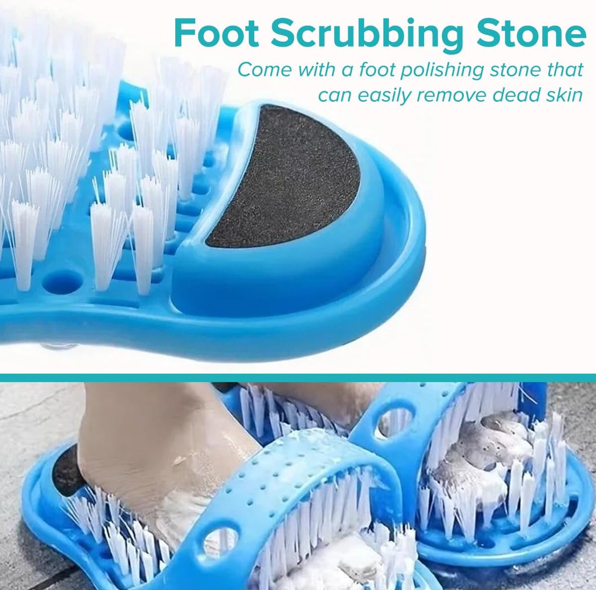 Foot Cleaner Scrubber for Shower Non-Slip Dead Skin Remover