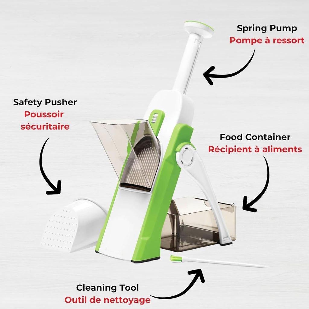 Pump'N'Slice Chopper, Mandoline slicer, Vegetable slicer and cutter, Food chopper