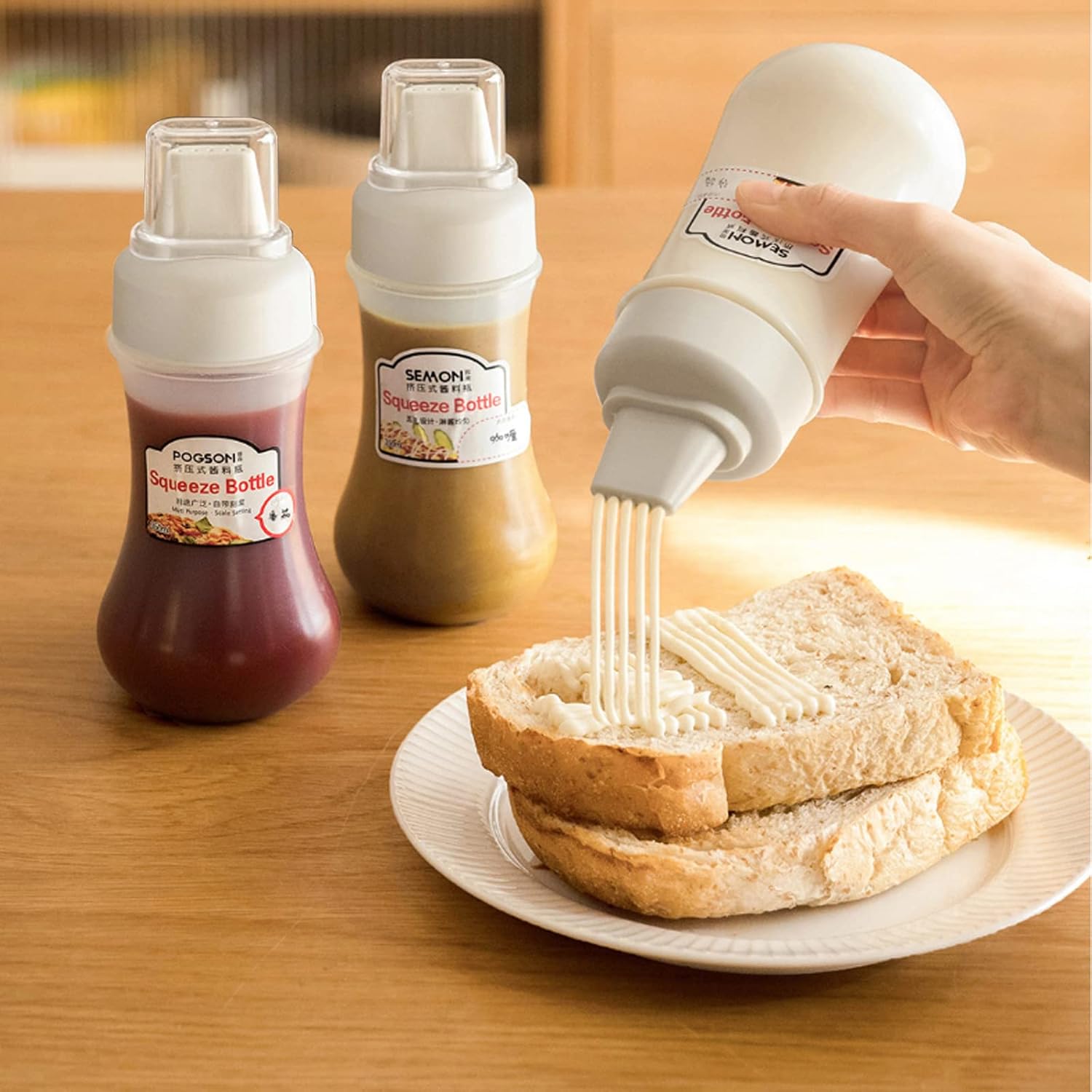 Porous Squeeze Bottle Condiment Bottles Hot Sauce Dispenser