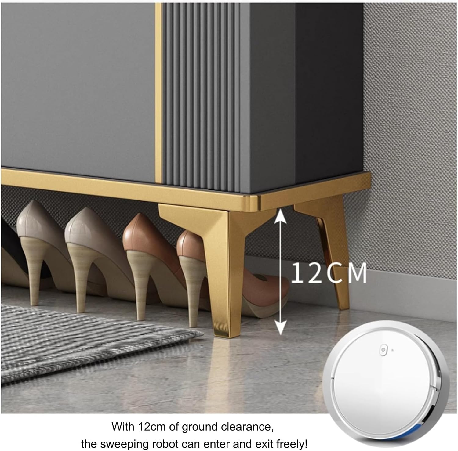 Tipping Shoe Cabinet, Shoe Rack Storage Cabinet For Entryway