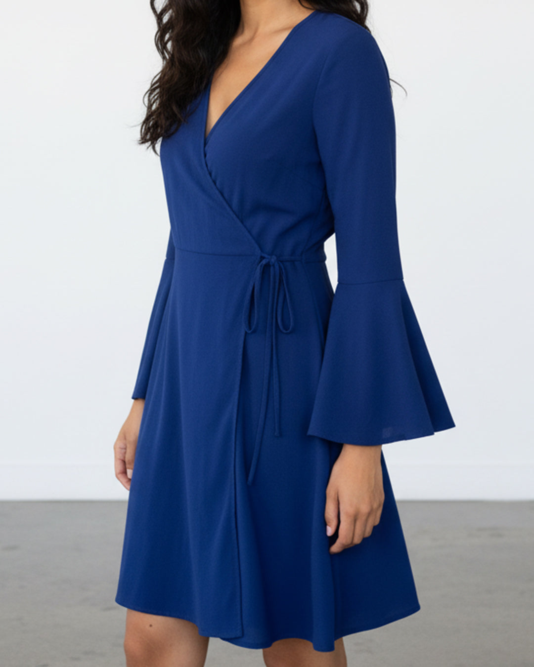 Ukay Find! The Royal Blue Bell-Sleeve Wrap Dress