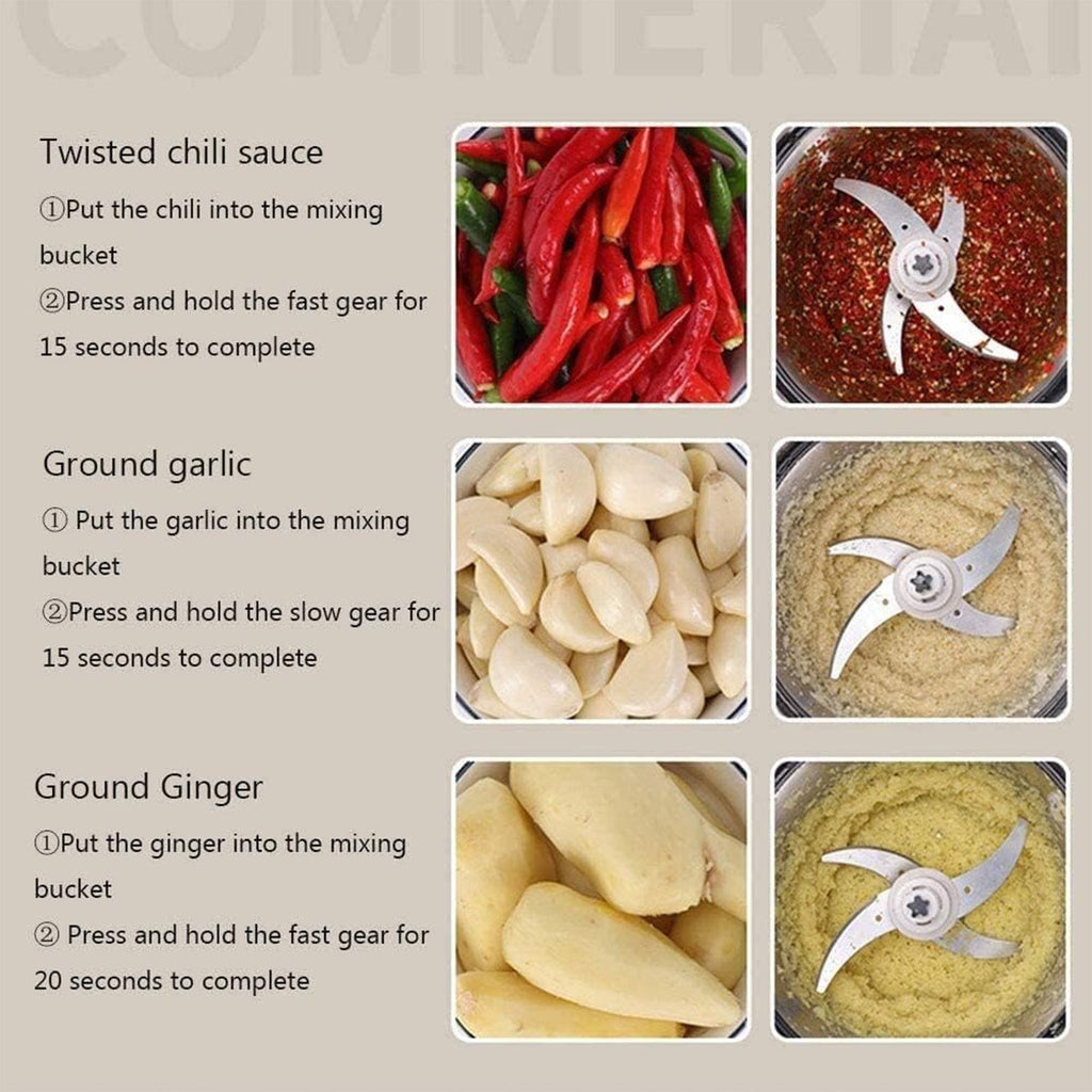 Electric Grinder Food Processor | 1-Liter-KYAMSTORE