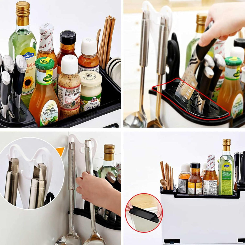 Multifunctional Kitchen Rack, Seasoning Box Set Combination