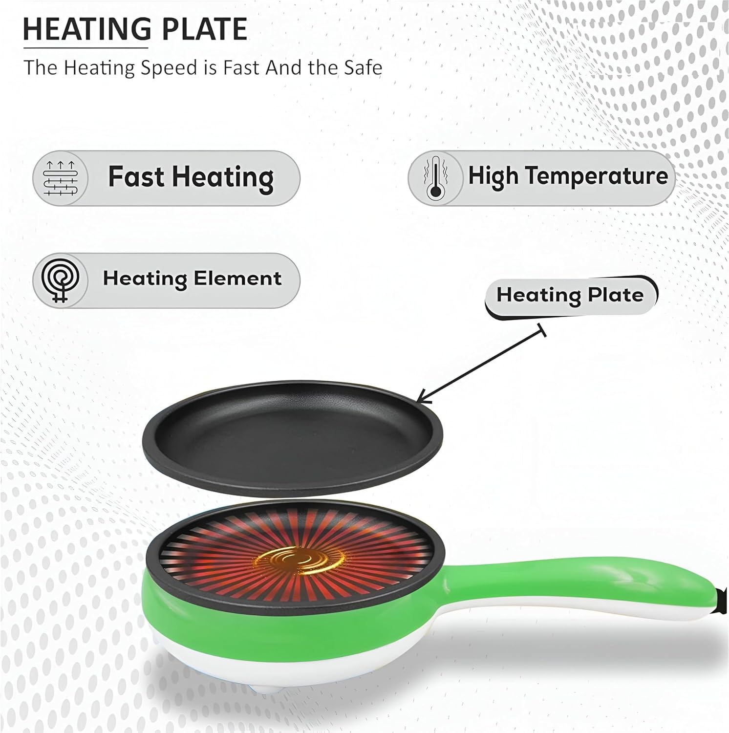 Multifunctional Egg Boiler, Boil Up To 7 Eggs, Mini Electric Egg Frying Pan