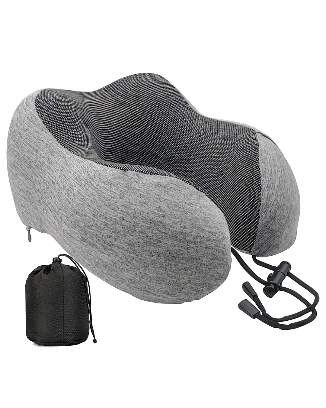 Travel Pillow 100% Pure Memory Foam Neck Pillow | Airplane Travel Kit Home Office Car &amp; Home Use