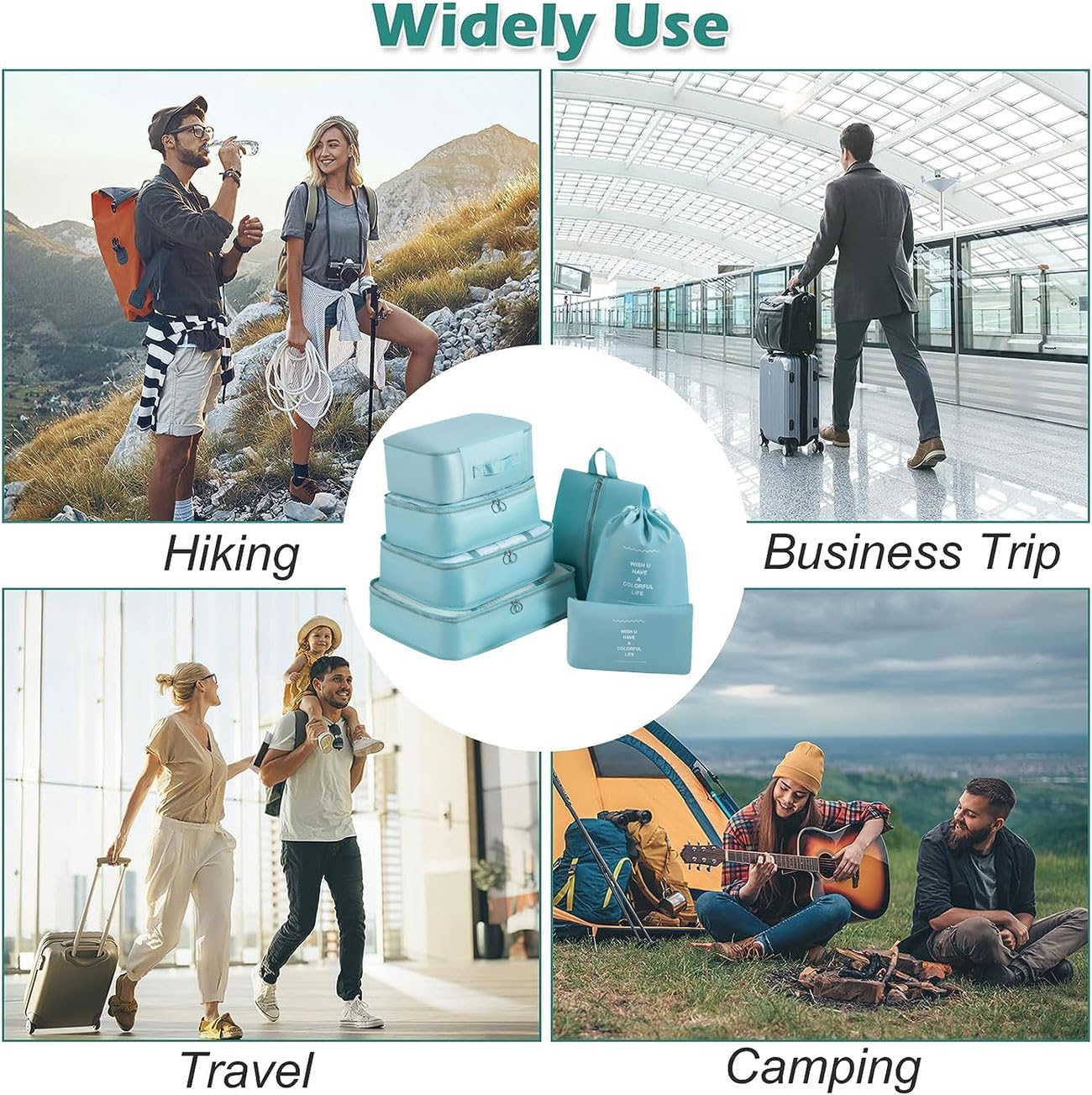 Packing Bags For Suitcases, 7 Pcs Luggage Organizer Bags