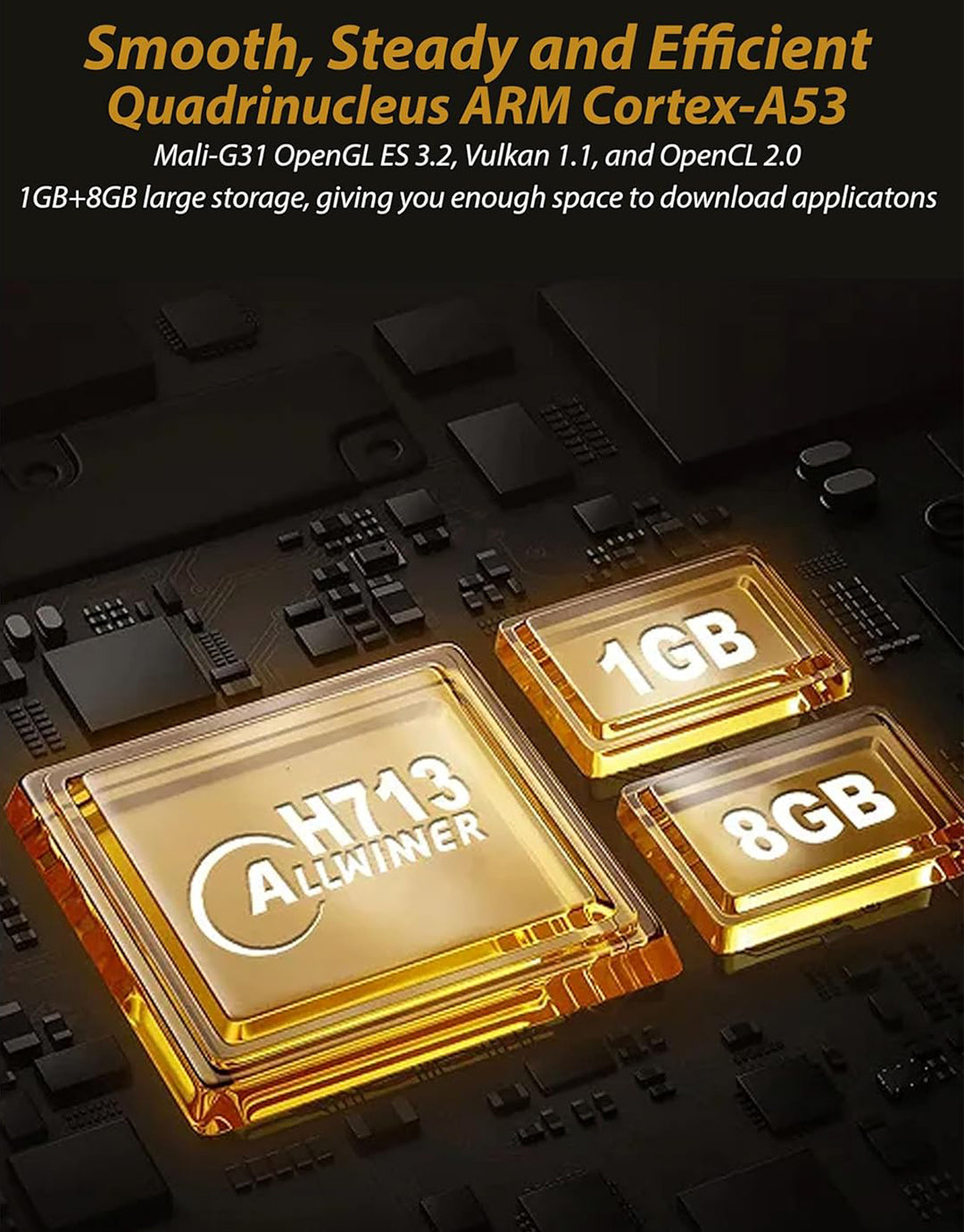 Portable Mini Cinema Rechargeable 4K Projector | 50000 Lumens | 150 Inches Screen Display