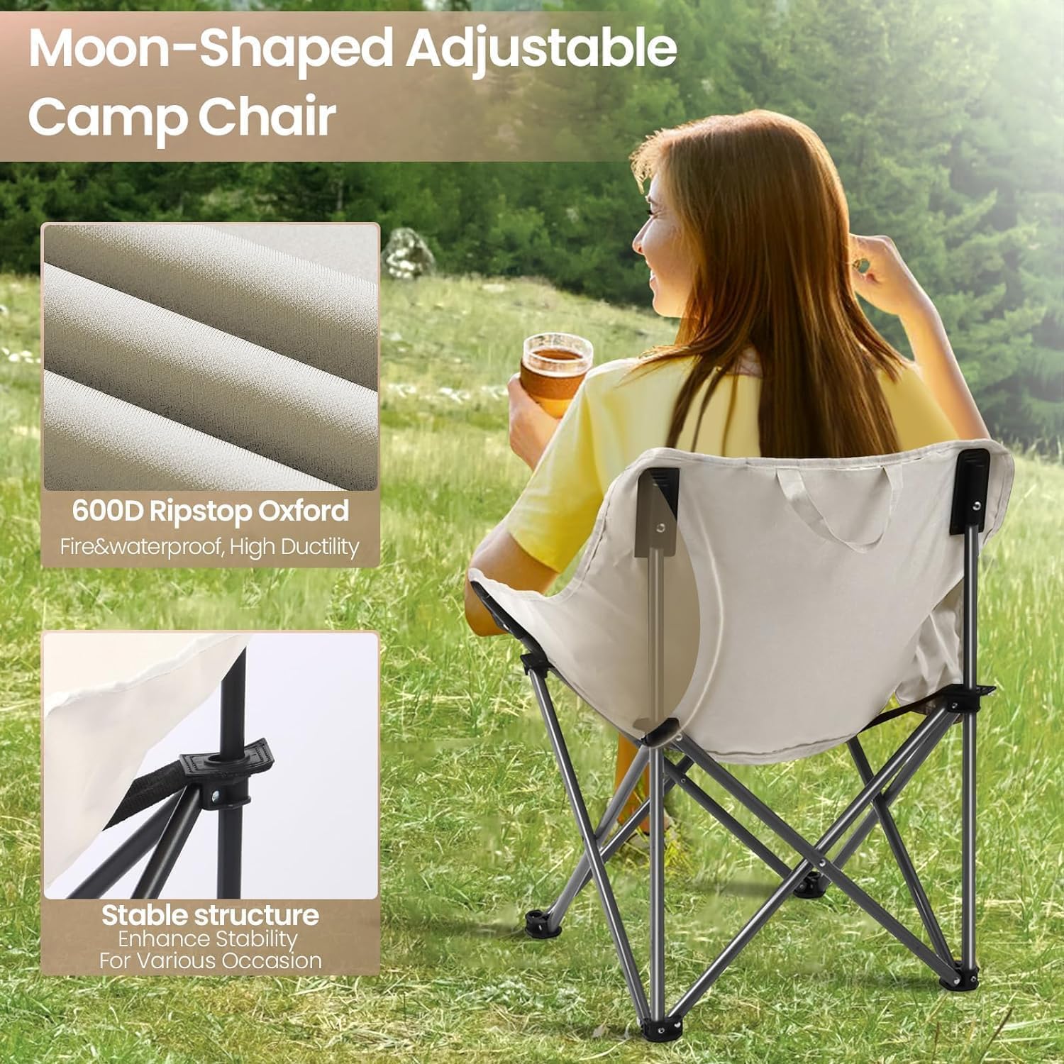 Camping Chairs, Folding Chair for Outdoor