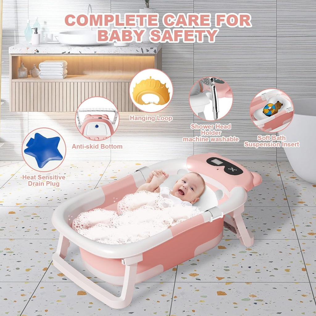 Foldable Baby Bath for Infants to Toddler | Delivery: 2 to 3 business days | Limited stocks available | Hurry before Sold Out