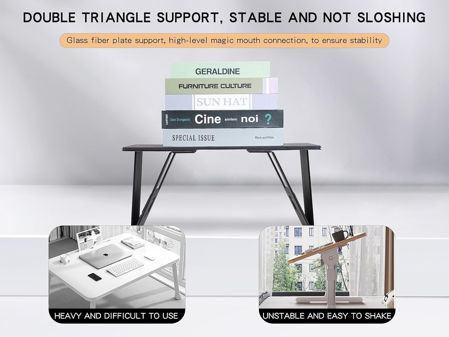 Adjustable Folding Table Desk for Home, Office, and Car – Lightweight & Portable-KYAMSTORE