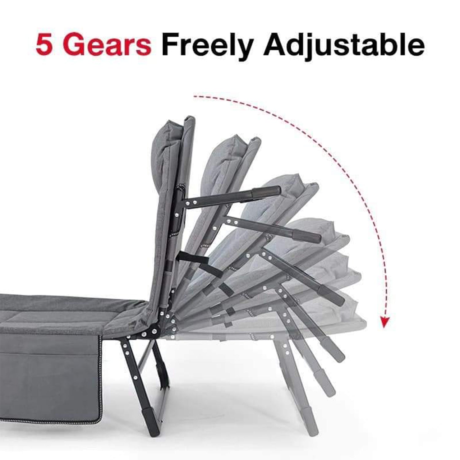 Adjustable Foldable Nap Rollaway Bed-KYAMSTORE