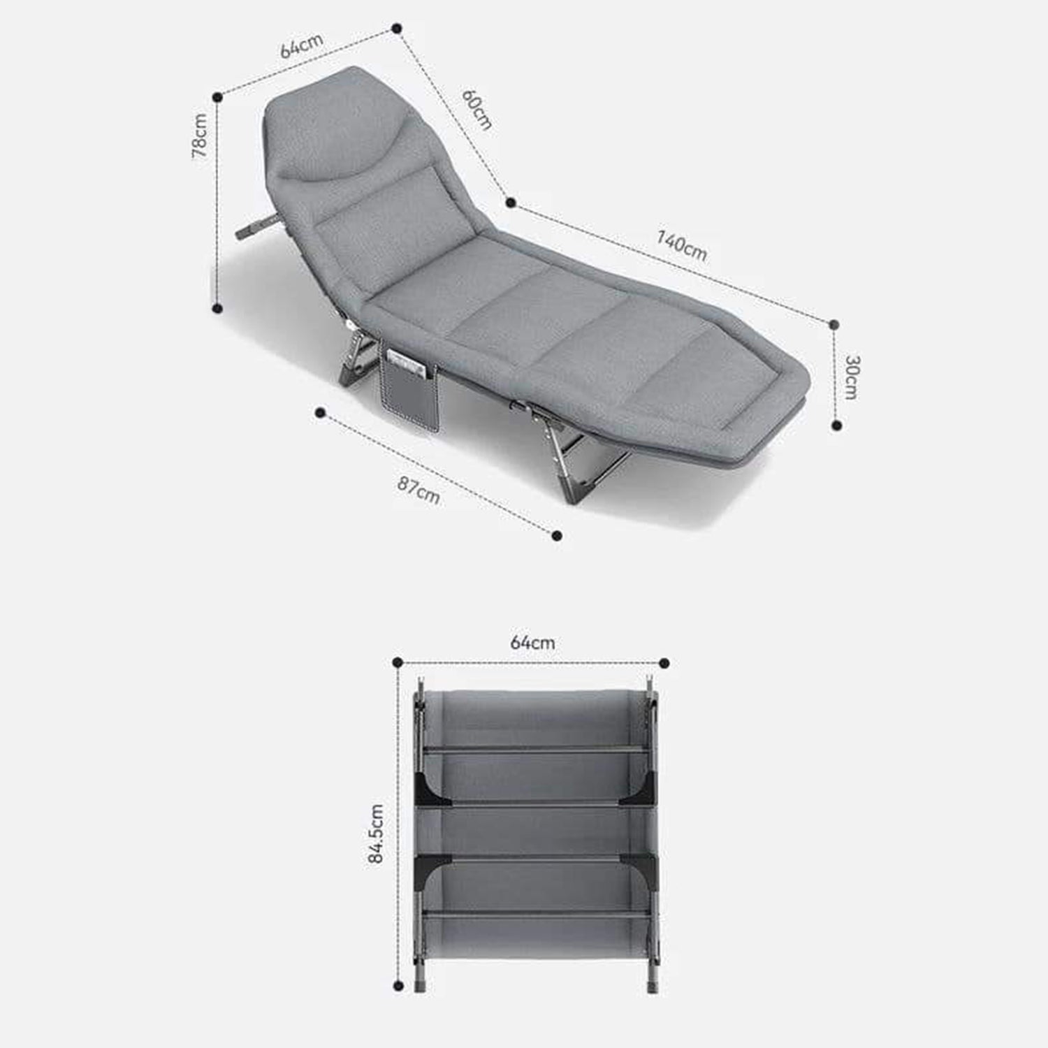 Adjustable Foldable Nap Rollaway Bed-KYAMSTORE