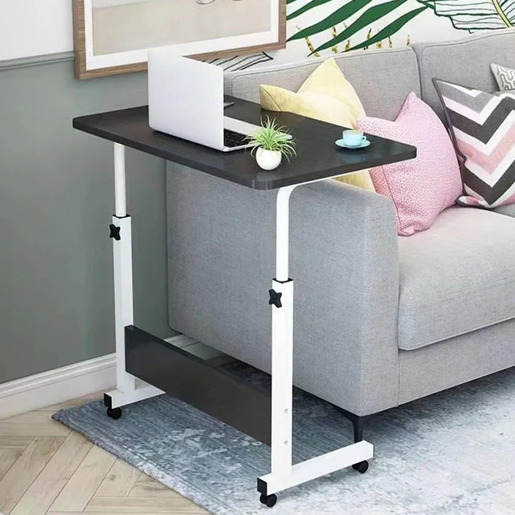 Adjustable Overbed Laptop Table with Wheels-KYAMSTORE