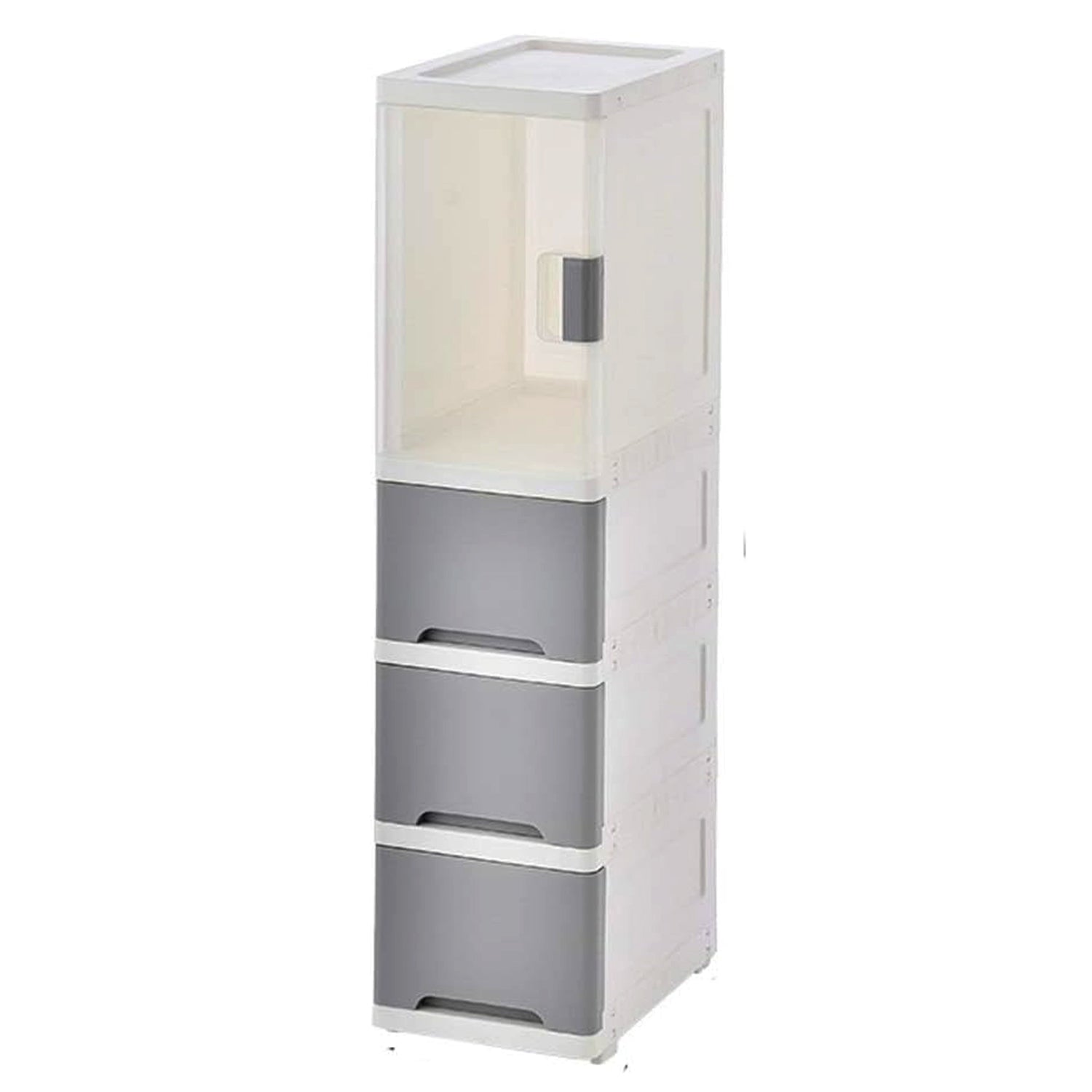Compact Storage Cabinet with Drawer-KYAMSTORE