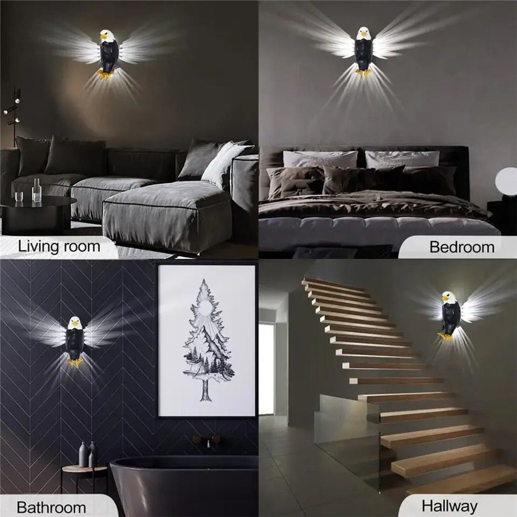 Eagle Shape 3D Projector Wall Lamp | Bald Eagle LED Shadow Light-KYAMSTORE