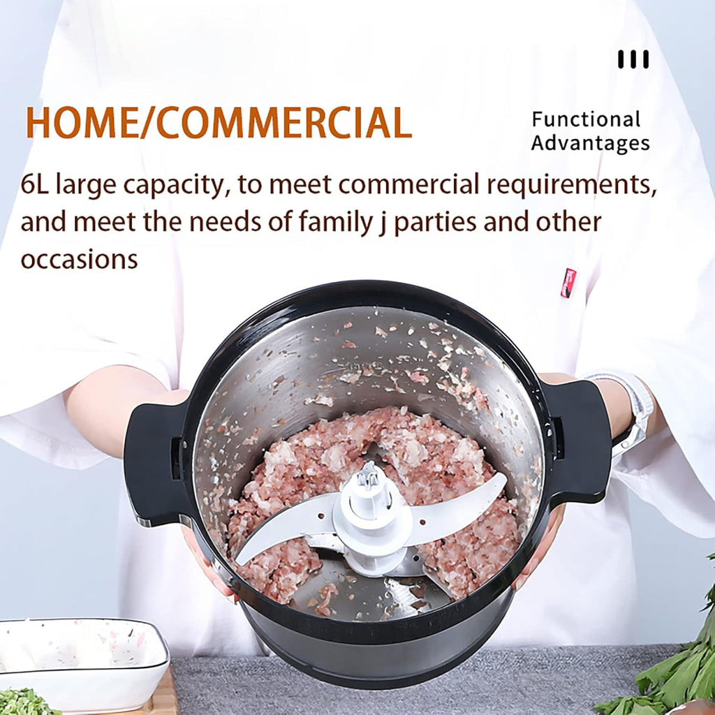 Electric Meat Grinder with 2 Gear Speeds | Stainless Steel Food Processor-KYAMSTORE