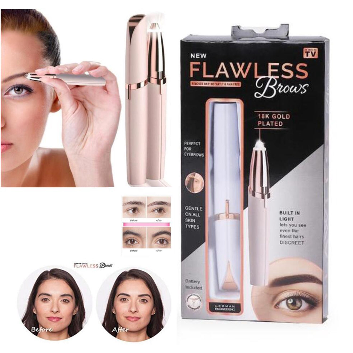 Flawless Brows Eyebrow Hair Remover-KYAMSTORE