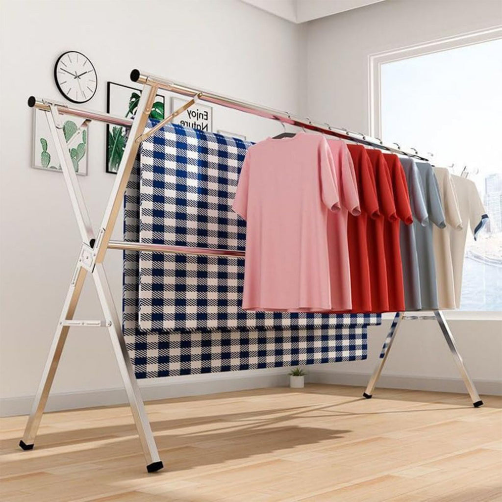 Foldable Stainless Steel Clothes Drying Rack | Delivery: 2 to 3 business days | Limited stocks available | Hurry before Sold Out