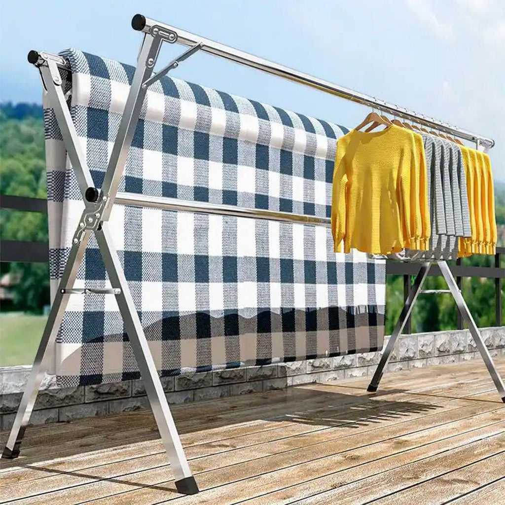 Foldable Stainless Steel Clothes Drying Rack | Delivery: 2 to 3 business days | Limited stocks available | Hurry before Sold Out