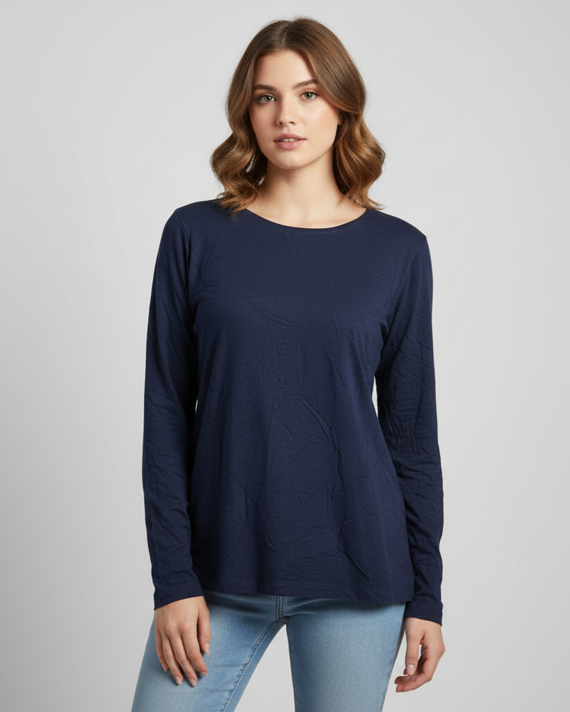 Ukay Find! Navy Blue Long-Sleeve Top