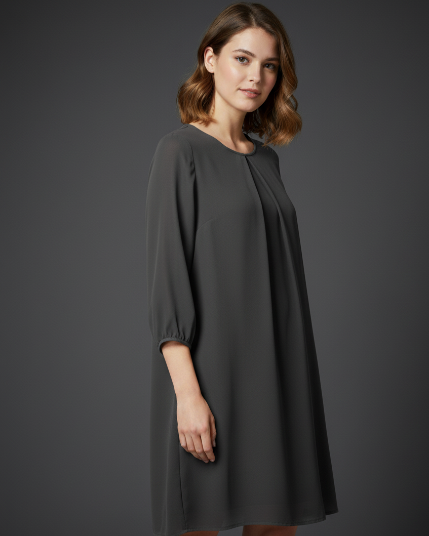 Ukay Find! Chic & Sustainable Dark Gray Dress