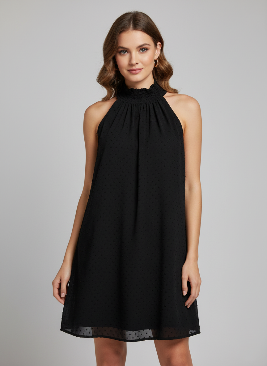 Ukay Find! Vintage Chic Black Halter Dress
