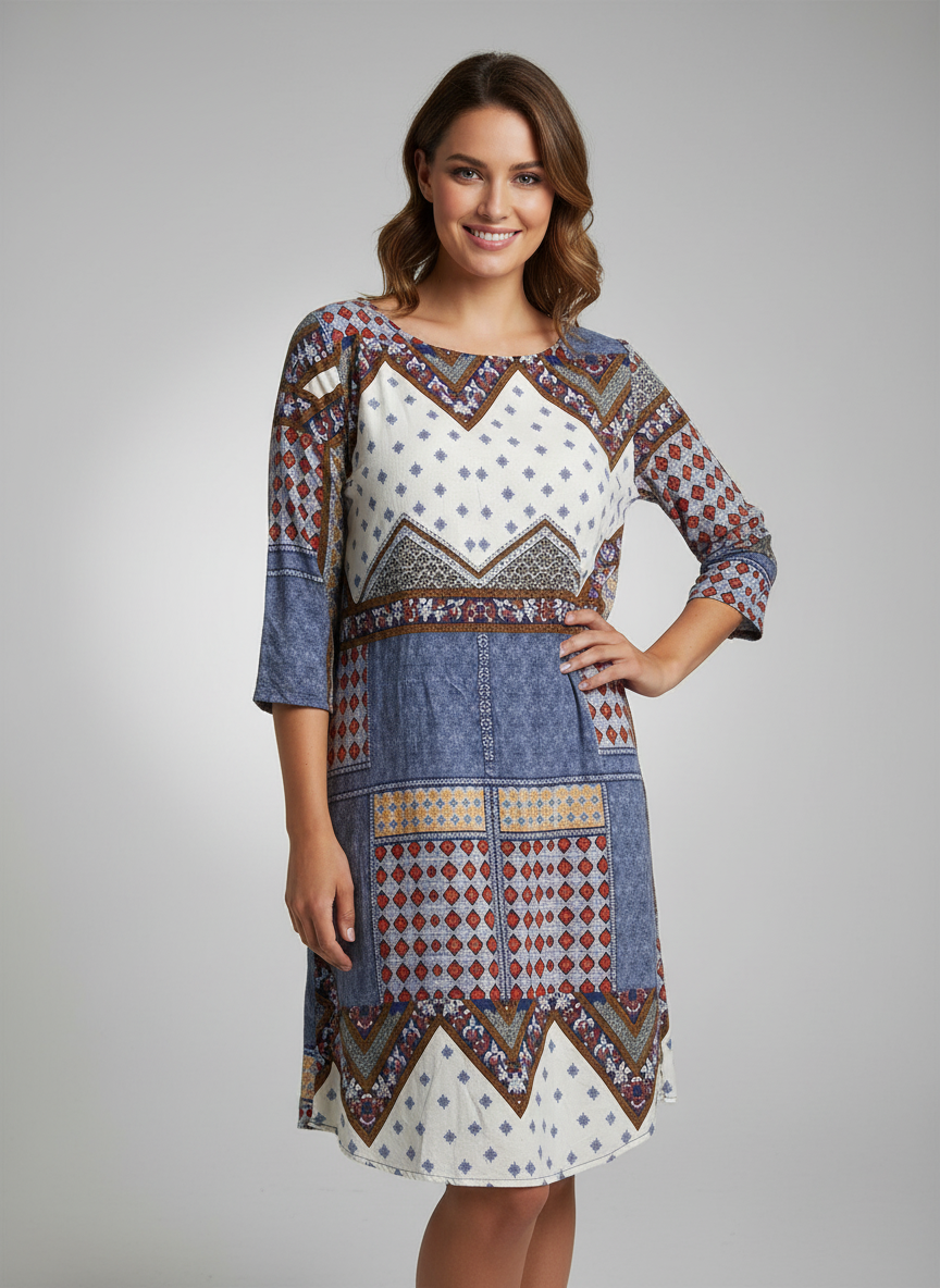 Ukay Find! Boho-Chic Patchwork Dress