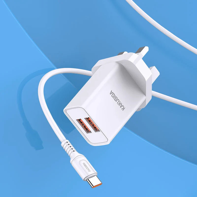 KAKUSIAG KSC-915 Huiteng Series Dual Port Smart Charger Set | Limited stocks available