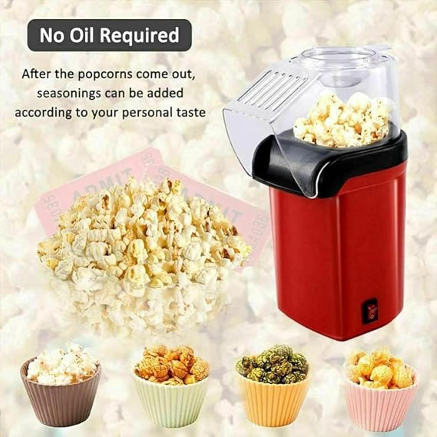 Hot Air Popcorn Maker Machine-KYAMSTORE