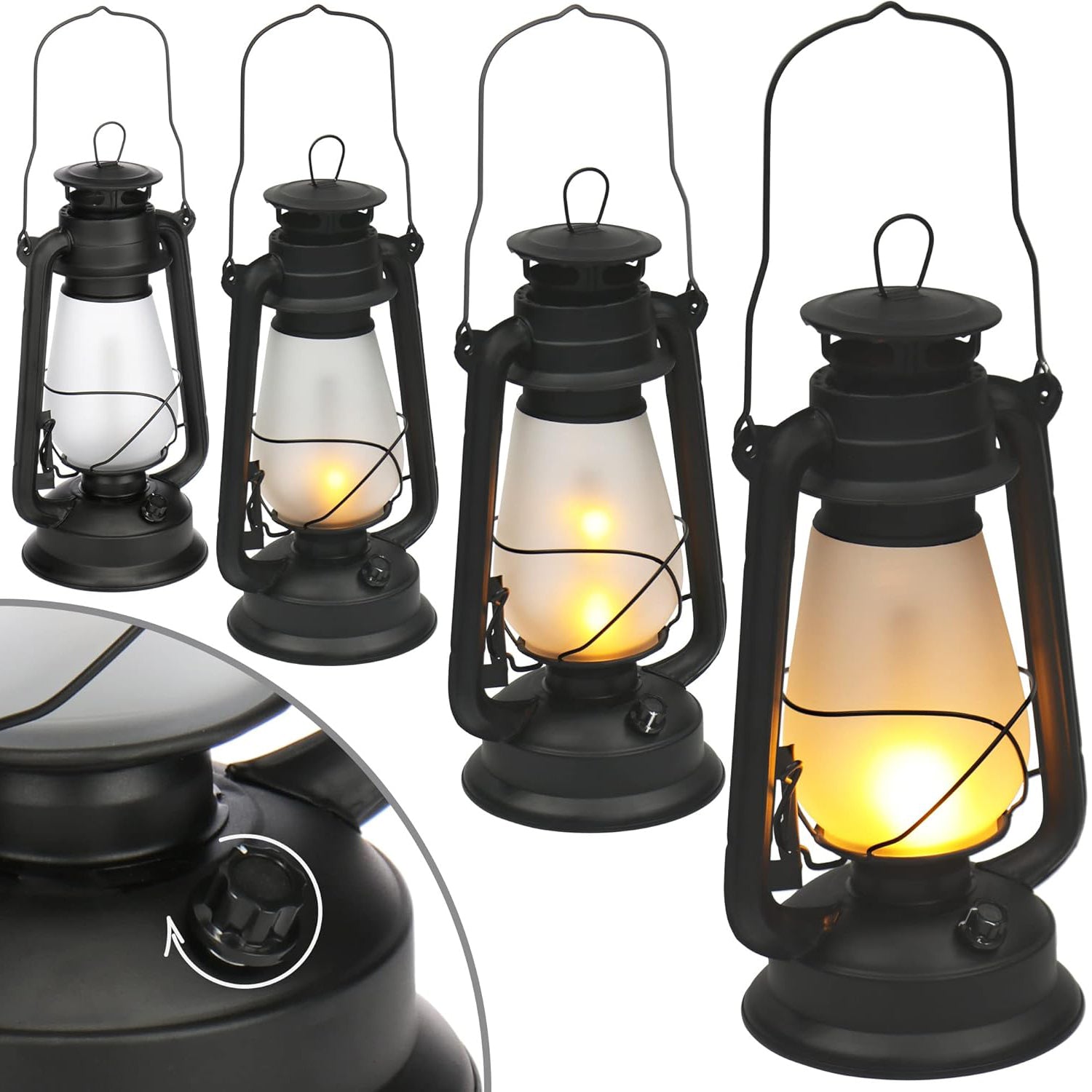 LED Lantern with Carry Handle for Outdoor & Indoor Use-KYAMSTORE