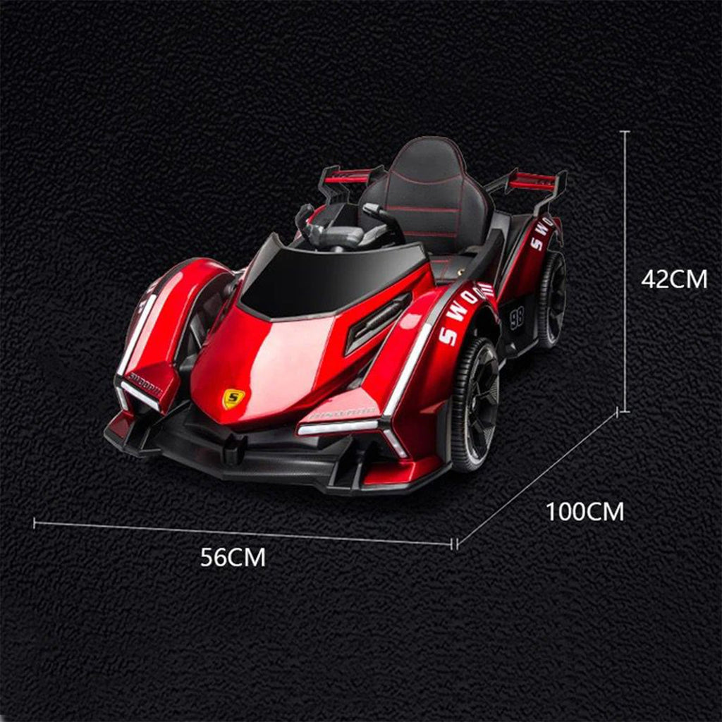 Lambo Electric Sports Car for Kids (Red)-KYAMSTORE