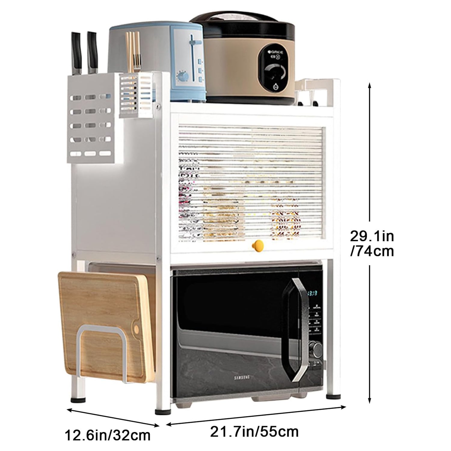 Microwave Oven Rack Heavy Duty Stand-KYAMSTORE