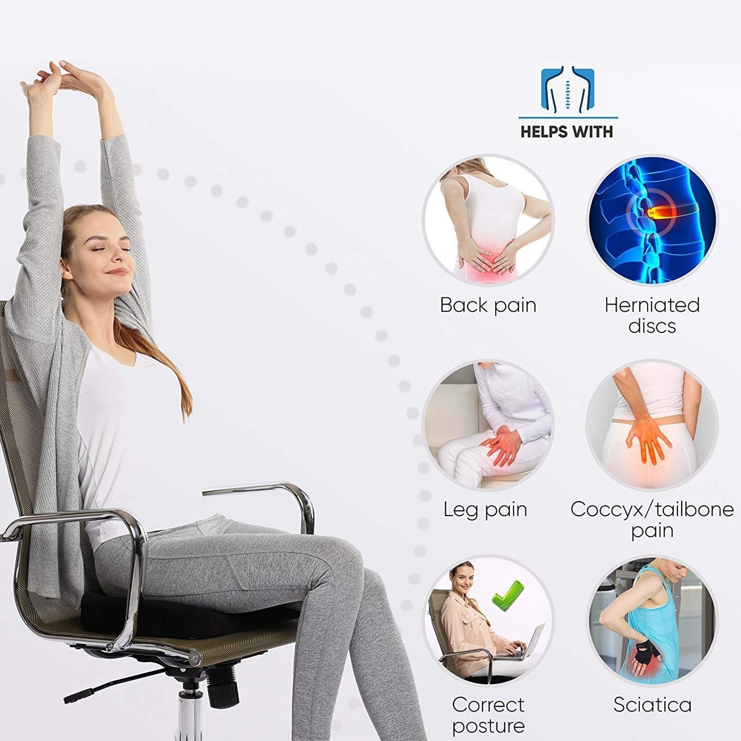 Orthopedic Coccyx Cushion-KYAMSTORE