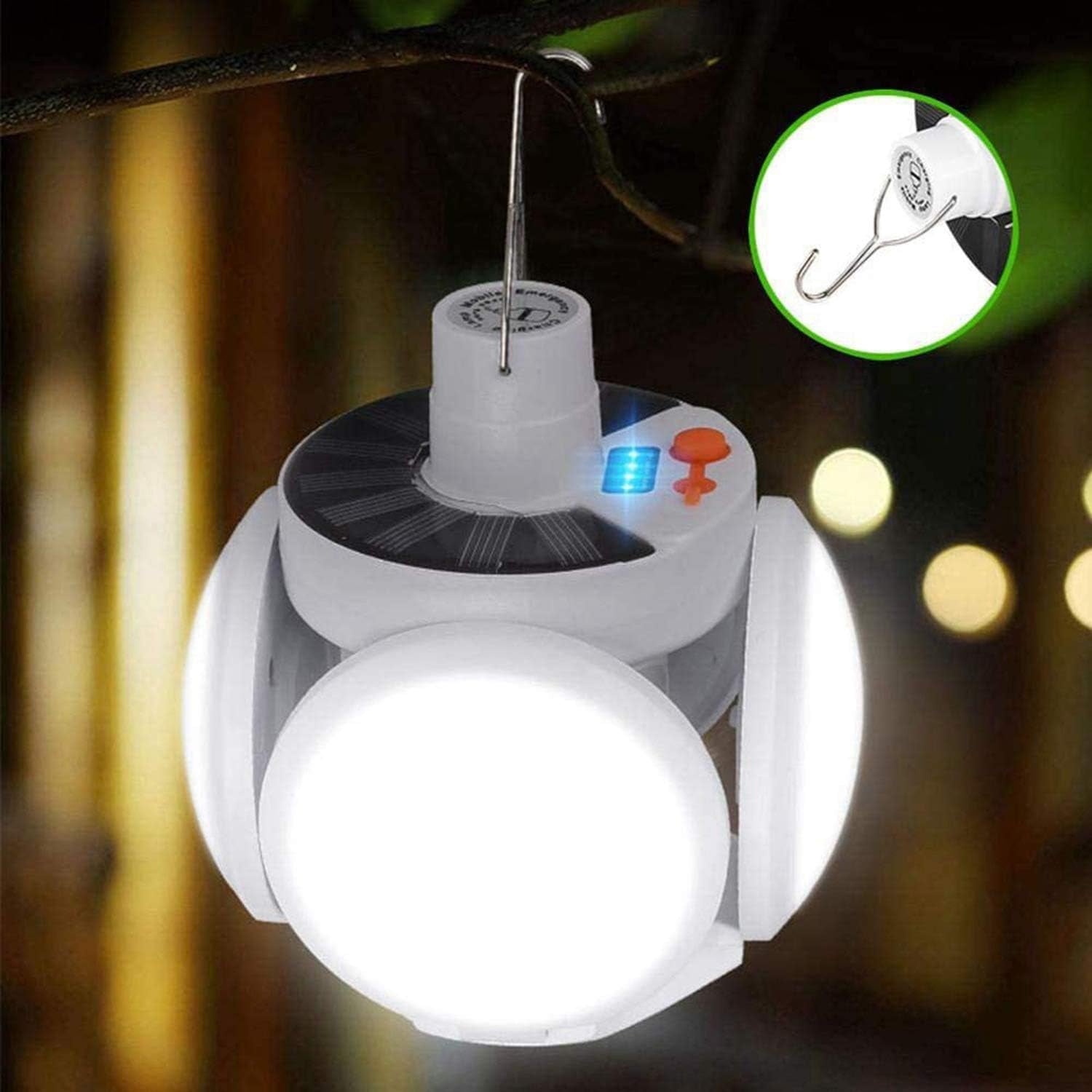 Rechargeable Solar LED Camping Lantern-KYAMSTORE
