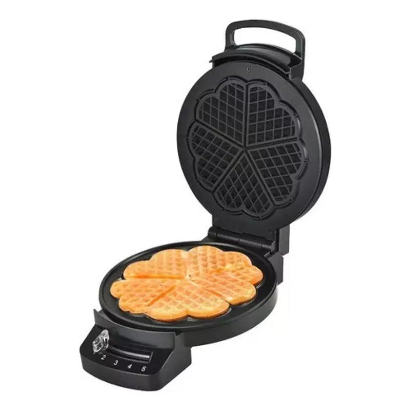 Waffle Maker | 5 Slice Heart Shaped Non-Stick Electric Belgian with Adjustable Temperature Control-KYAMSTORE