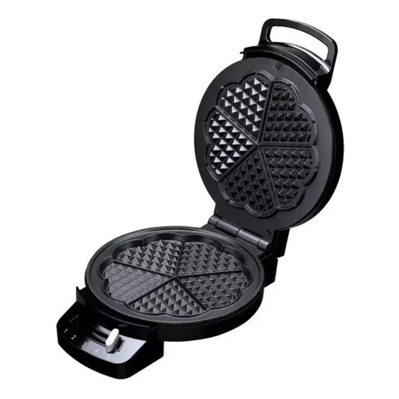 Waffle Maker | 5 Slice Heart Shaped Non-Stick Electric Belgian with Adjustable Temperature Control-KYAMSTORE