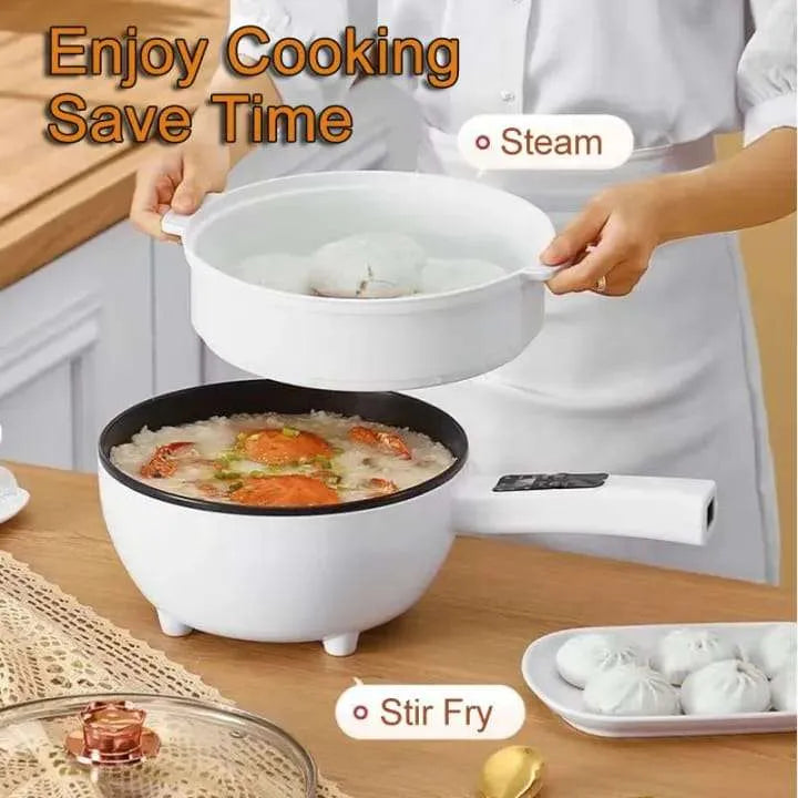 5L 1500W Electric Frying Pan All-In-One Wok Smart Multifunctional