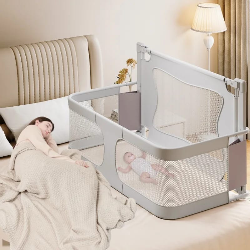 Baby Bedside Sleeper, 3 in 1 Folding Portable Crib