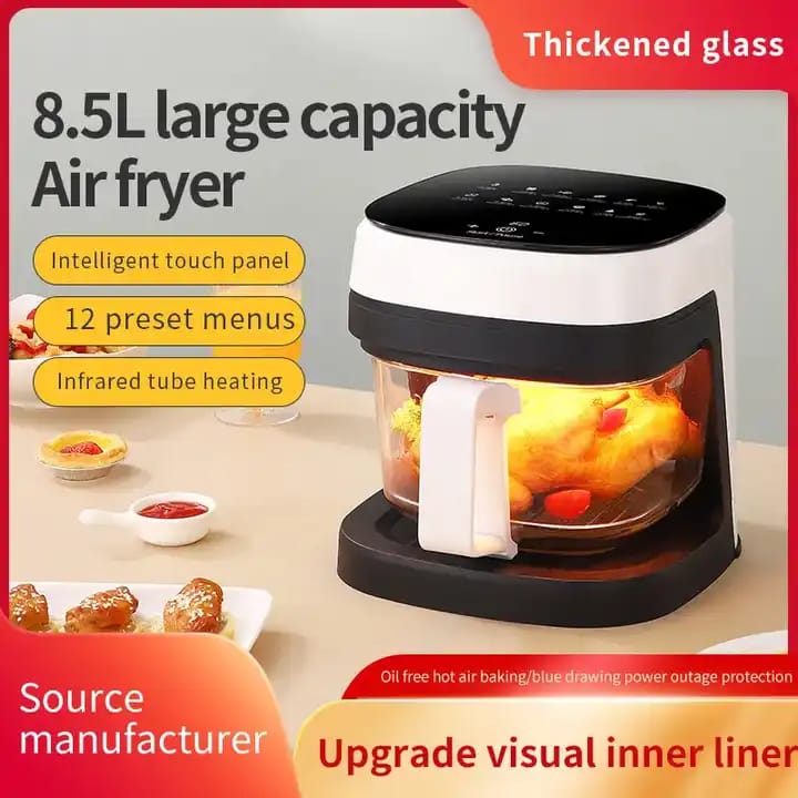 One-Touch Screen Small Air Fryer, 8.5L - 2400W