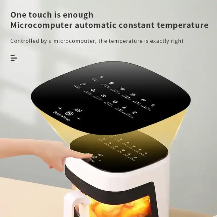 One-Touch Screen Small Air Fryer, 8.5L - 2400W